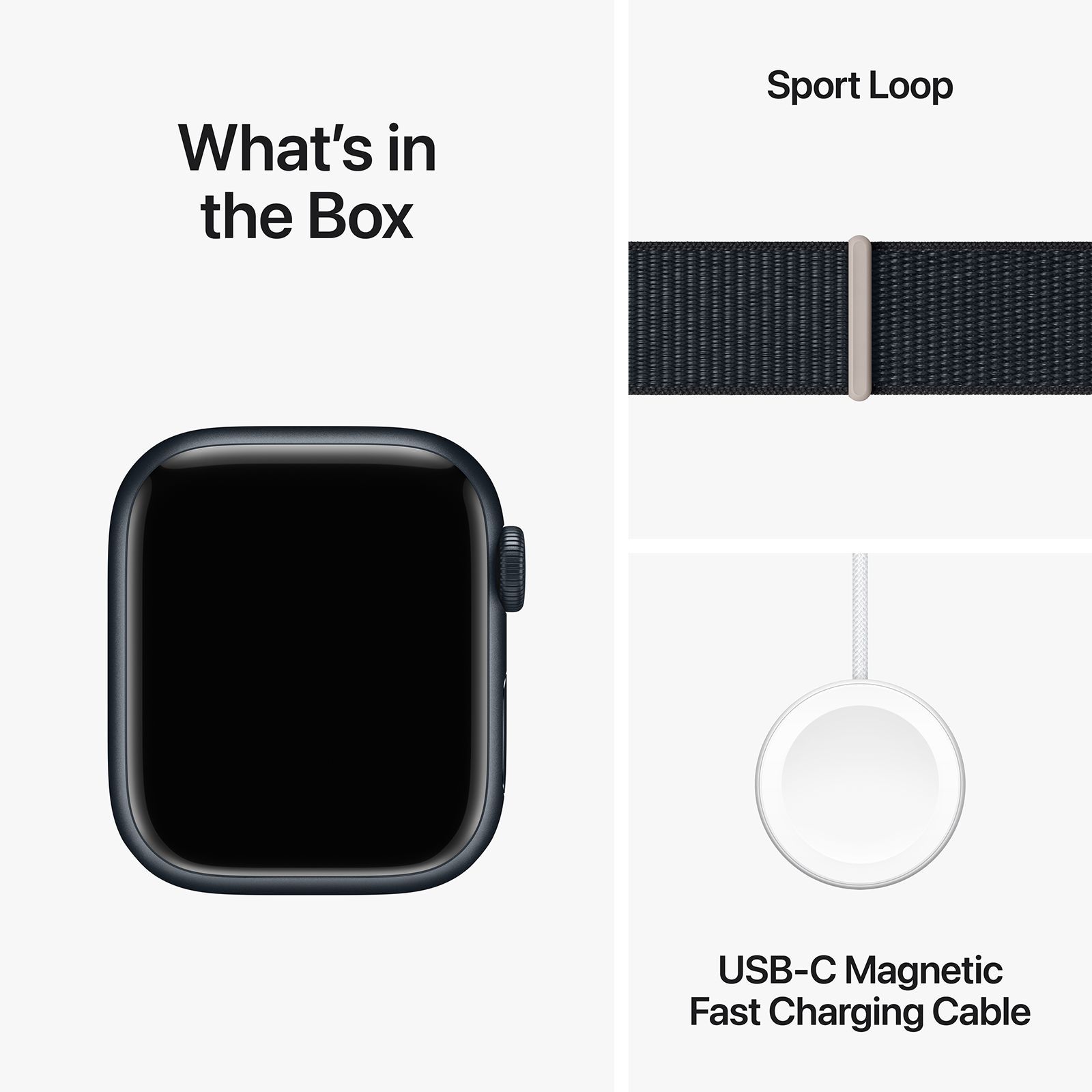 Apple Watch Series 9 GPS+Cellular with Midnight Sport Loop - S/M (41mm Display, Midnight Aluminium Case)_10