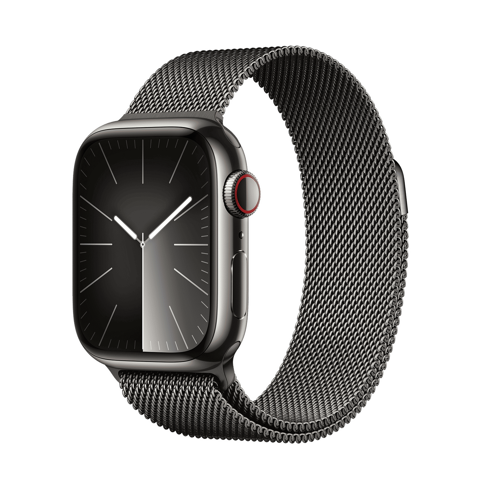 Apple Watch Series 9 GPS+Cellular with Graphite Milanese Loop - S/M (41mm Display, Graphite Stainless Steel Case) Apple Watch Series 9 GPS+Cellular with Graphite Milanese Loop - S/M (41mm Display, Graphite Stainless Steel Case)_1