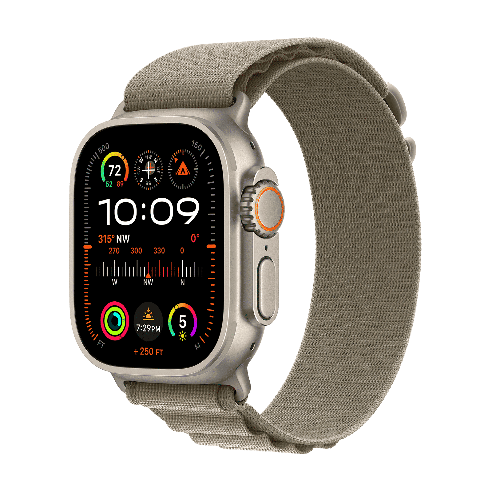 Apple Watch Ultra 2 GPS+Cellular with Olive Alpine Loop - M/L (49mm Display, Titanium Case) Apple Watch Ultra 2 GPS+Cellular with Olive Alpine Loop - M/L (49mm Display, Titanium Case)_1