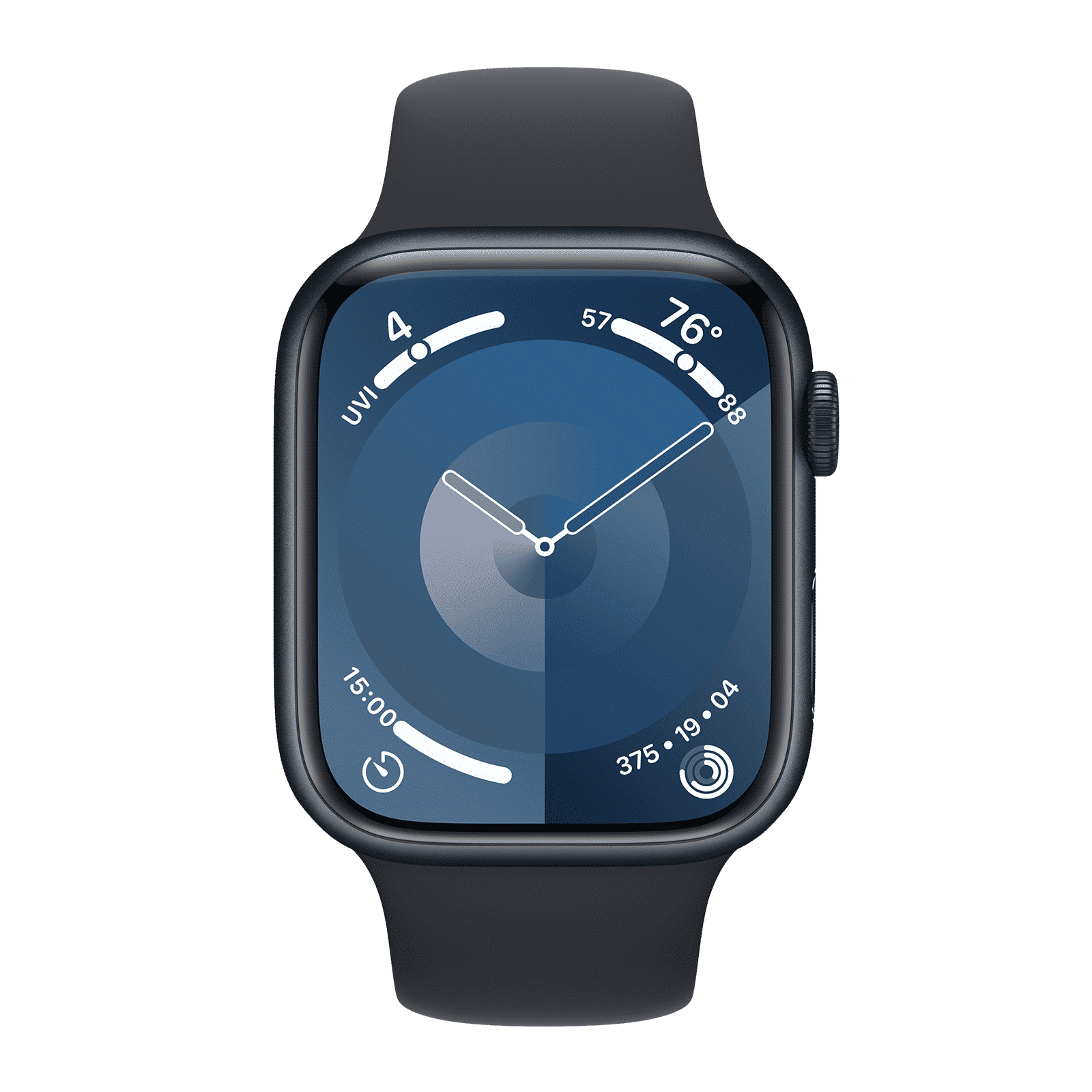 Apple Watch Series 9 GPS+Cellular with Midnight Sport Band - S/M (45mm Display, Midnight Aluminium Case)_2