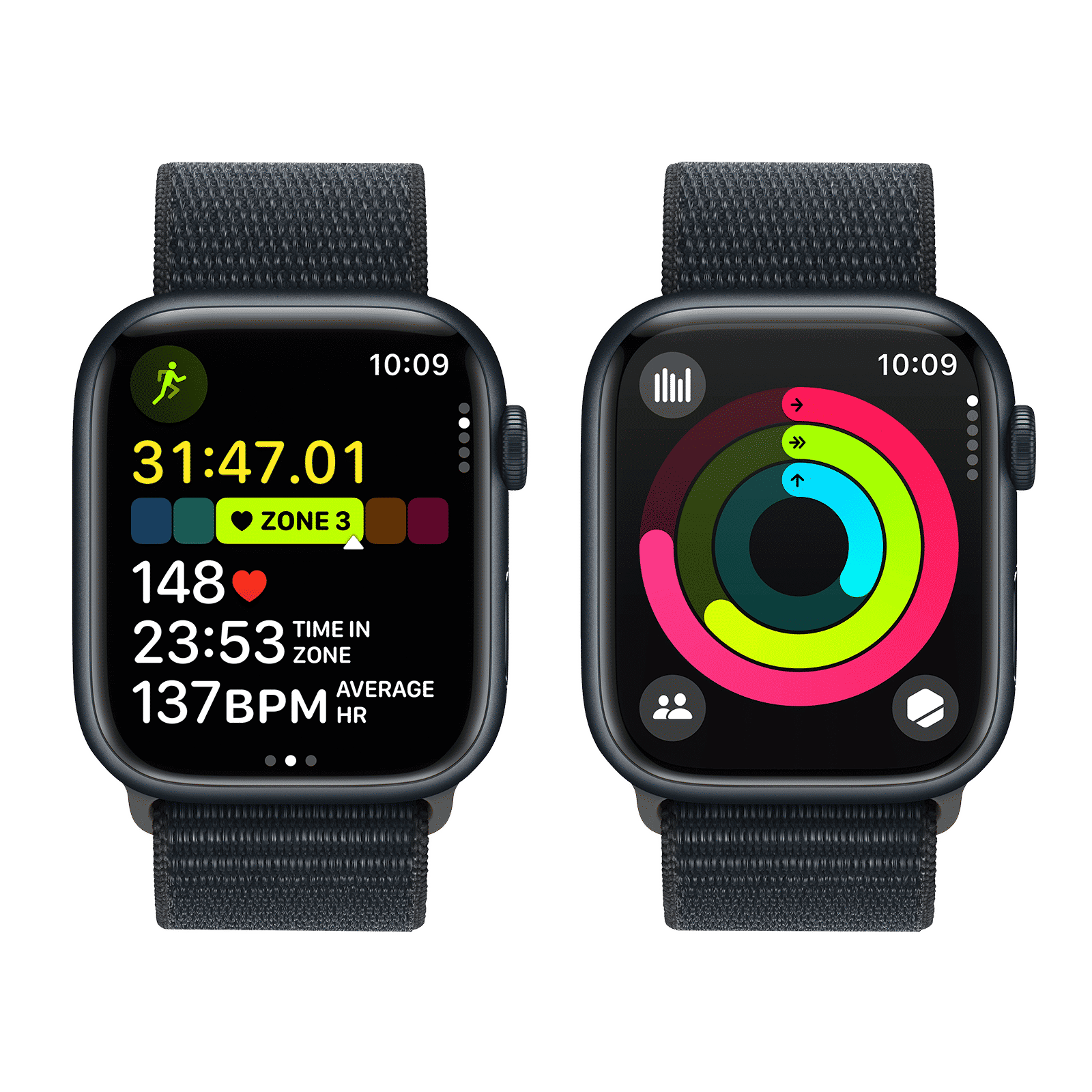 Apple Watch Series 9 GPS+Cellular with Midnight Sport Loop - M/L (45mm Display, Midnight Aluminium Case) Apple Watch Series 9 GPS+Cellular with Midnight Sport Loop - M/L (45mm Display, Midnight Aluminium Case)_8