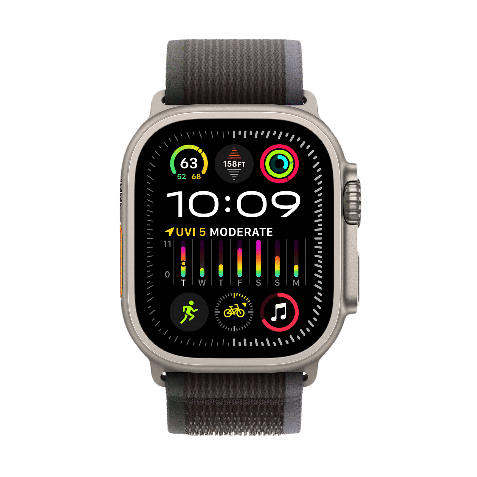 Apple Watch Ultra 2 GPS+Cellular with Blue/Black Trail Loop - M/L (49mm Display, Titanium Case) Apple Watch Ultra 2 GPS+Cellular with Blue/Black Trail Loop - M/L (49mm Display, Titanium Case)_2