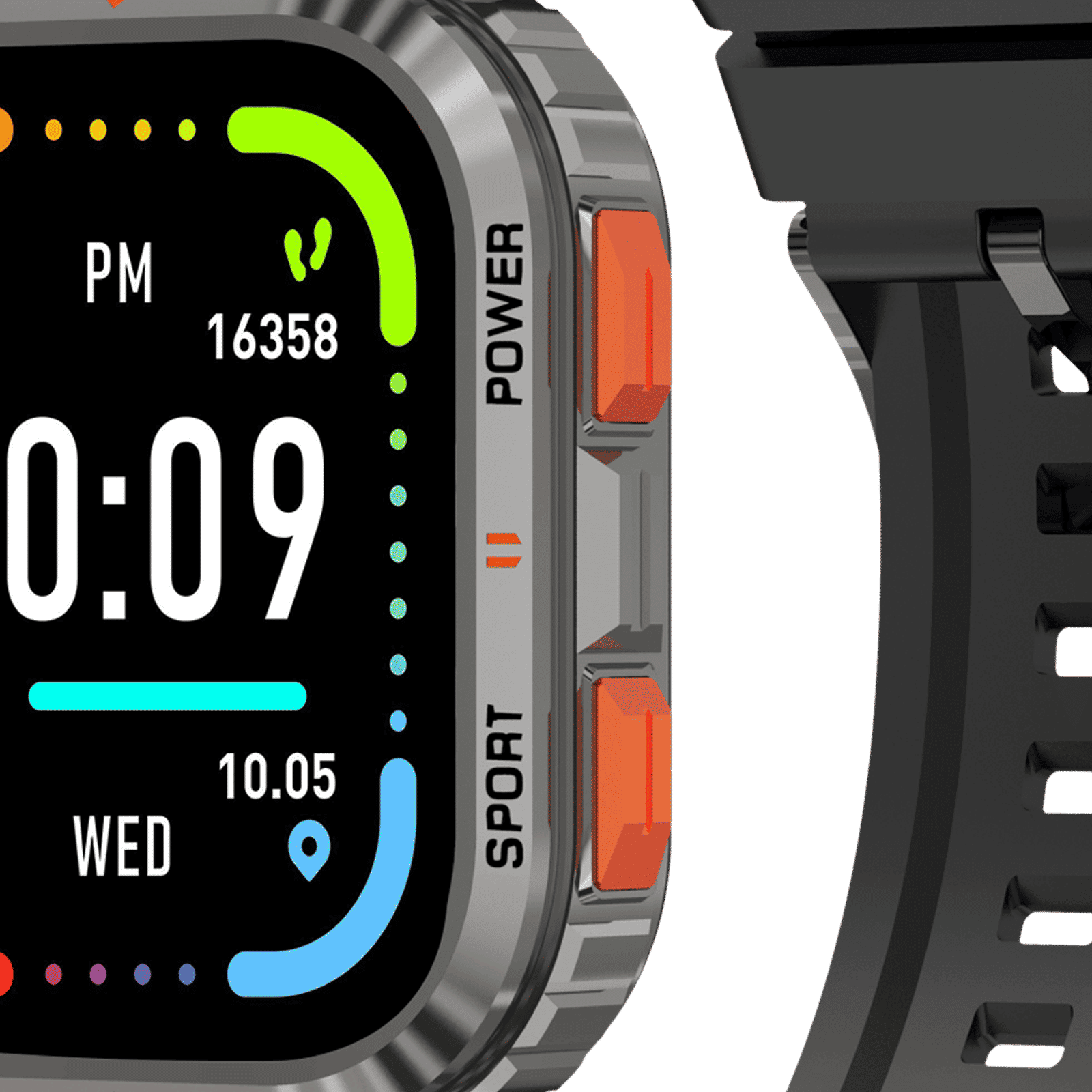 Croma STRIDE LB Smartwatch with Activity Tracker (42mm TFT LCD Display, IP68 Water Resistant, Black Strap)_4