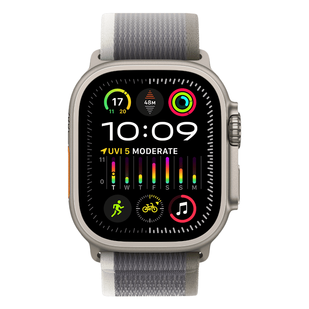 Apple Polyester, Spandex & Nylon Trail Loop for Apple iWatch (44mm / 45mm / 49mm, M/L) (Ultra-Thin & Lightweight, Green & Grey) Apple Polyester, Spandex & Nylon Trail Loop for Apple iWatch (44mm / 45mm / 49mm, M/L) (Ultra-Thin & Lightweight, Green & Grey)_3