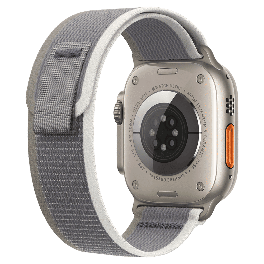 Apple Polyester, Spandex & Nylon Trail Loop for Apple iWatch (44mm / 45mm / 49mm, M/L) (Ultra-Thin & Lightweight, Green & Grey) Apple Polyester, Spandex & Nylon Trail Loop for Apple iWatch (44mm / 45mm / 49mm, M/L) (Ultra-Thin & Lightweight, Green & Grey)_4