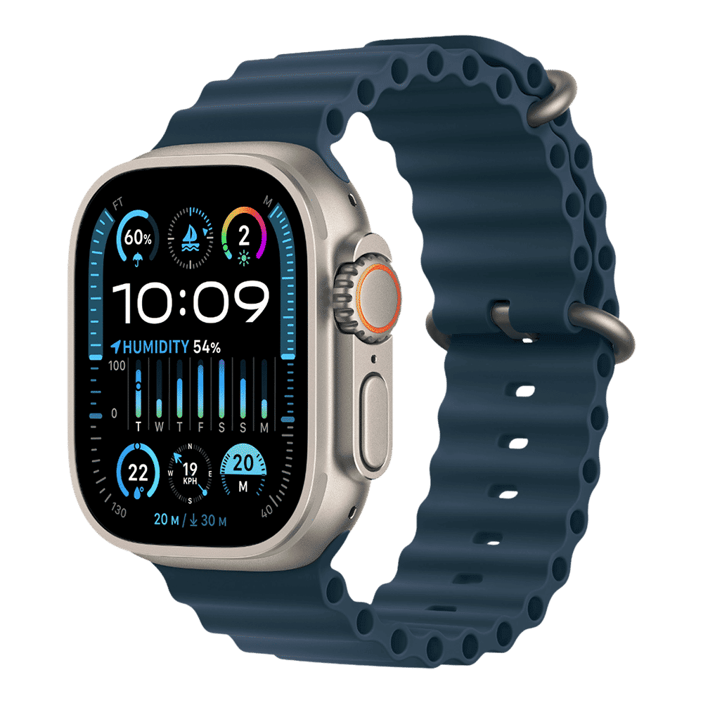 Apple Fluoroelastomer Ocean Band for Apple Watch (44mm / 45mm / 49mm) (Corrosion Resistant Buckle, Blue) Apple Fluoroelastomer Ocean Band for Apple Watch (44mm / 45mm / 49mm) (Corrosion Resistant Buckle, Blue)_2