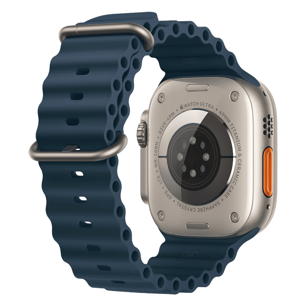 Apple Fluoroelastomer Ocean Band for Apple Watch (44mm / 45mm / 49mm) (Corrosion Resistant Buckle, Blue) Apple Fluoroelastomer Ocean Band for Apple Watch (44mm / 45mm / 49mm) (Corrosion Resistant Buckle, Blue)_4