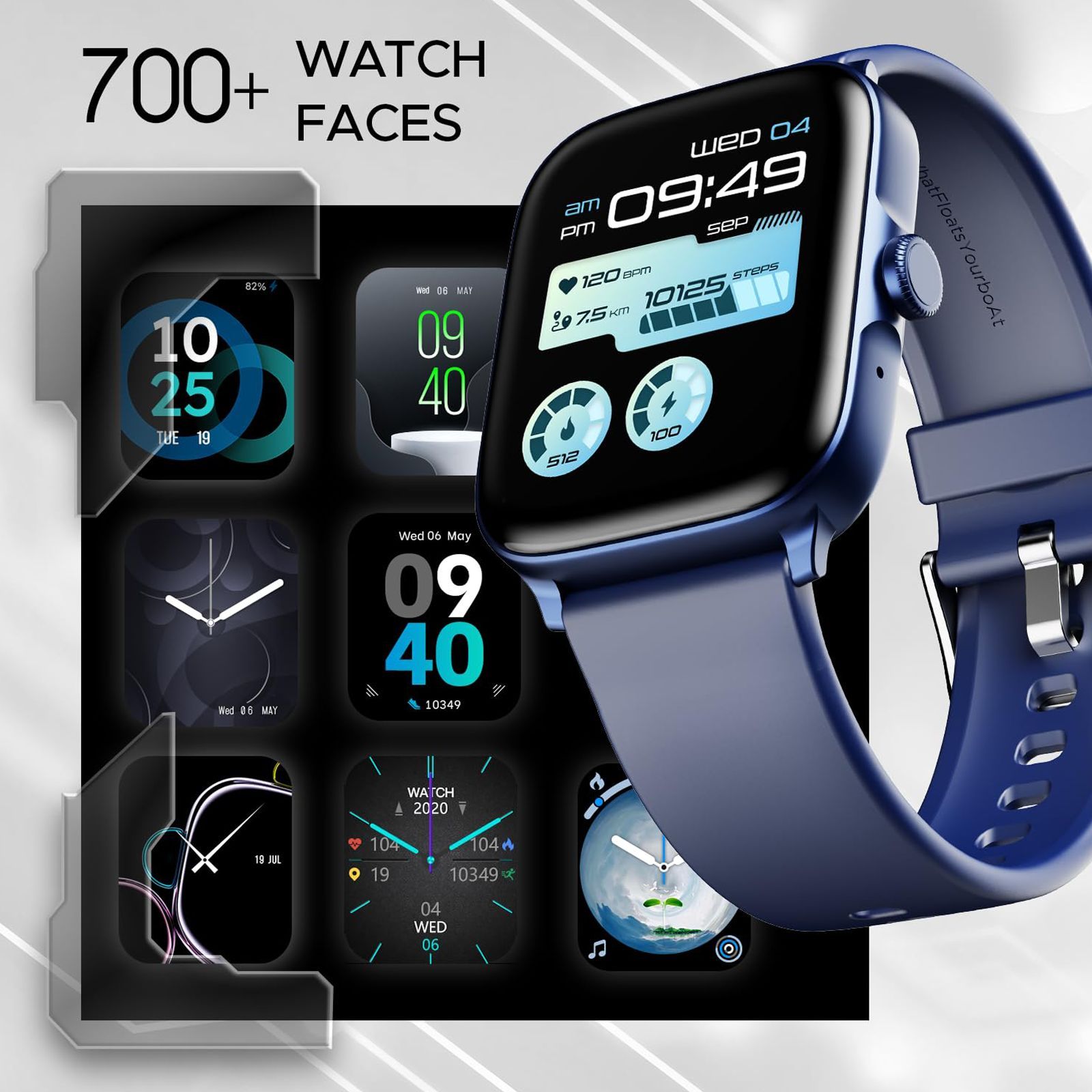 boAt Ultima Call Smartwatch with Bluetooth Calling (46.5mm HD Display, IP68 Sweat Resistant, Cool Blue Strap)_8