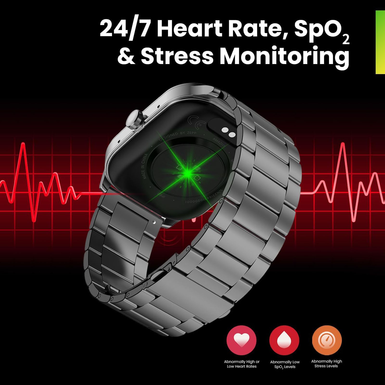 amazfit Pop 3S Smartwatch with Bluetooth Calling (49.7mm HD AMOLED Display, IP68 Water Resistant, Metallic Black Strap) amazfit Pop 3S Smartwatch with Bluetooth Calling (49.7mm HD AMOLED Display, IP68 Water Resistant, Metallic Black Strap)_10