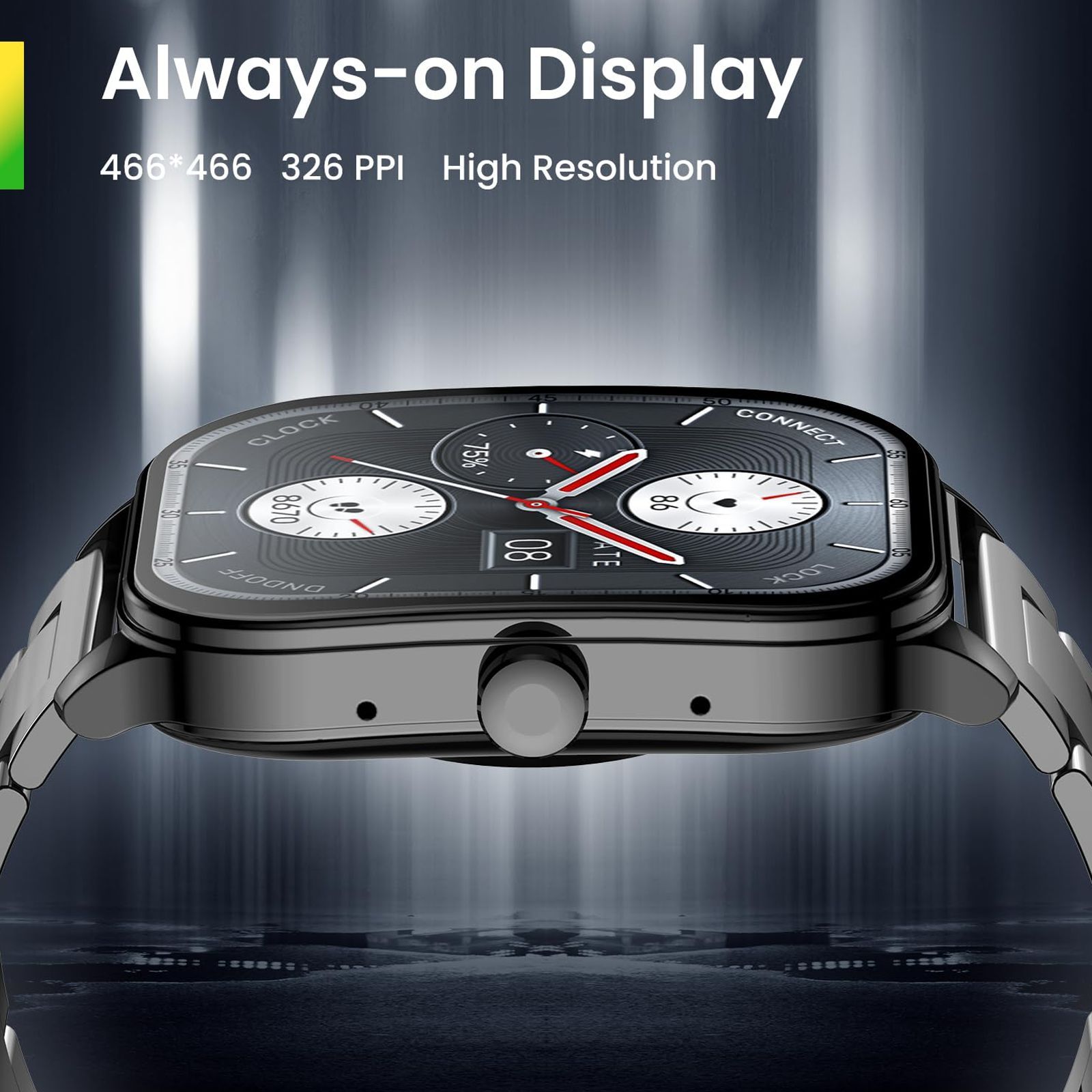 amazfit Pop 3S Smartwatch with Bluetooth Calling (49.7mm HD AMOLED Display, IP68 Water Resistant, Metallic Black Strap) amazfit Pop 3S Smartwatch with Bluetooth Calling (49.7mm HD AMOLED Display, IP68 Water Resistant, Metallic Black Strap)_11