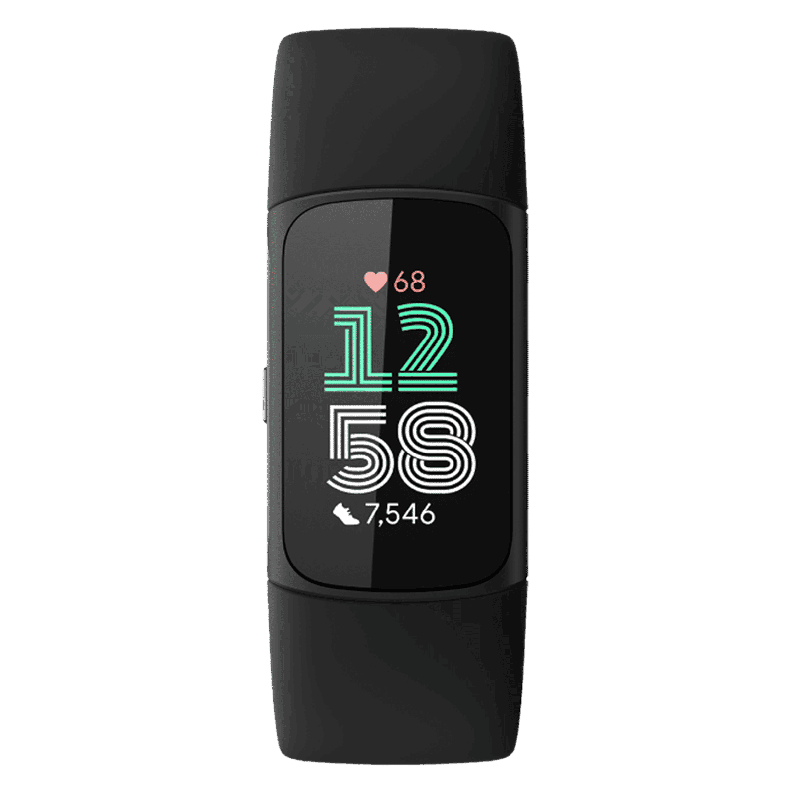 fitbit Charge 6 Fitness Tracker with Stress Management (1.03 Inch, 5ATM Water Resistance, Obsidian & Black Aluminium Strap) fitbit Charge 6 Fitness Tracker with Stress Management (1.03 Inch, 5ATM Water Resistance, Obsidian & Black Aluminium Strap)_3