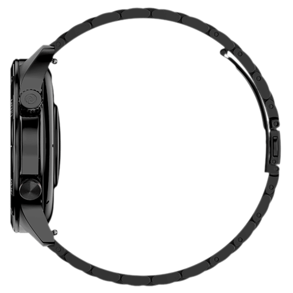 noise NoiseFit Mettalix Smartwatch with Bluetooth Calling (35.5mm HD Display, IP68 Water Resistant, Elite Black Strap)_4