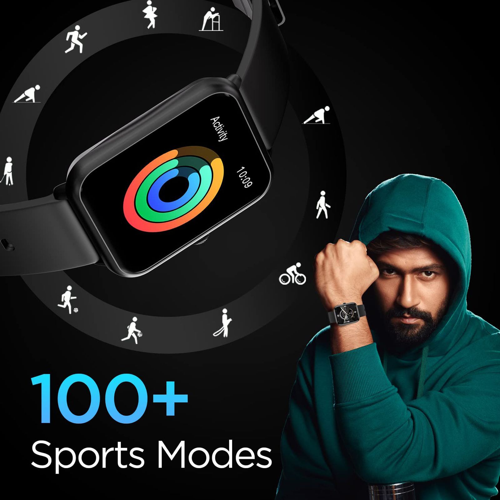 FIRE-BOLTT Ninja Call Pro Smartwatch with Bluetooth Calling (43mm HD Display, IP67 Water Resistant, Black Strap)_4