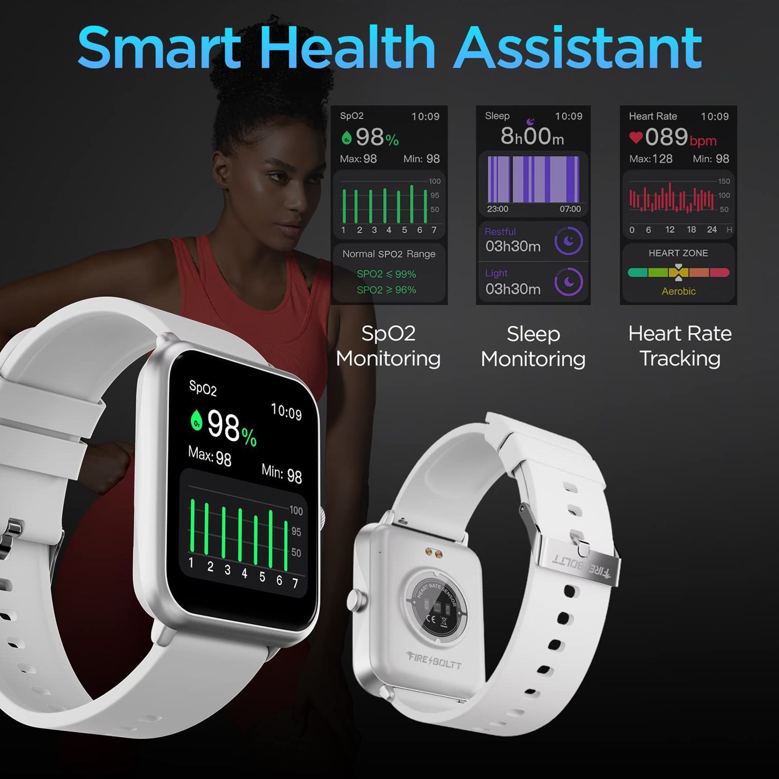 FIRE-BOLTT Ninja Call Pro Smartwatch with Bluetooth Calling (43mm HD Display, IP67 Water Resistant, Grey Strap)_9