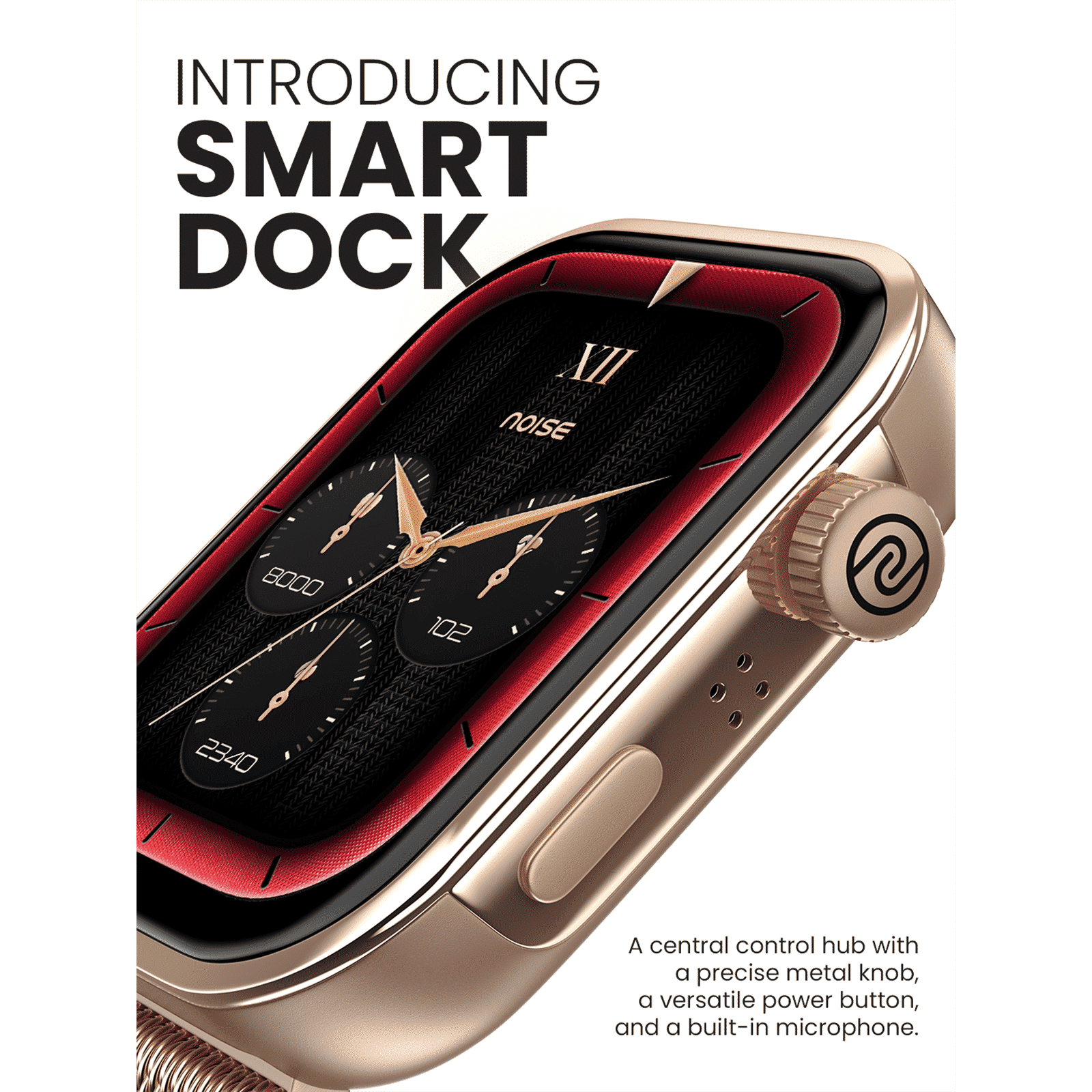 noise ColorFit Pro 5 Smartwatch with Bluetooth Calling (46.99mm AMOLED Display, IP68 Water Resistant, Elite Black Strap)_8