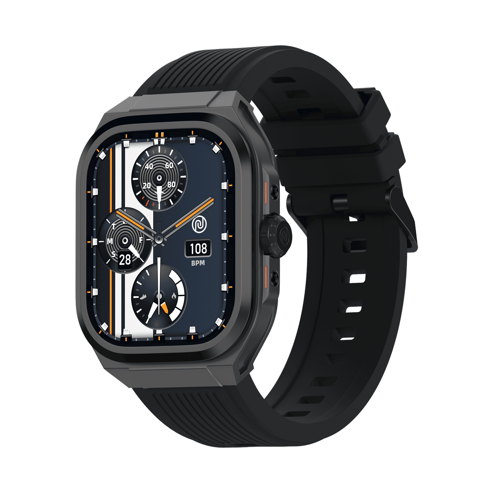 noise ColorFit Thrill Smartwatch with Bluetooth Calling (50.8mm, 1.5ATM Water Resistant, Jet Black Strap)_4