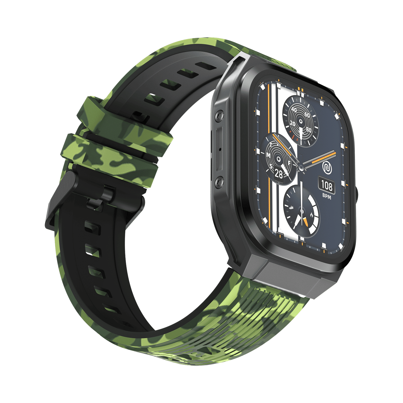 noise ColorFit Thrill Smartwatch with Bluetooth Calling (50.8mm, 1.5ATM Water Resistant, Camo Green Strap) noise ColorFit Thrill Smartwatch with Bluetooth Calling (50.8mm, 1.5ATM Water Resistant, Camo Green Strap)_7