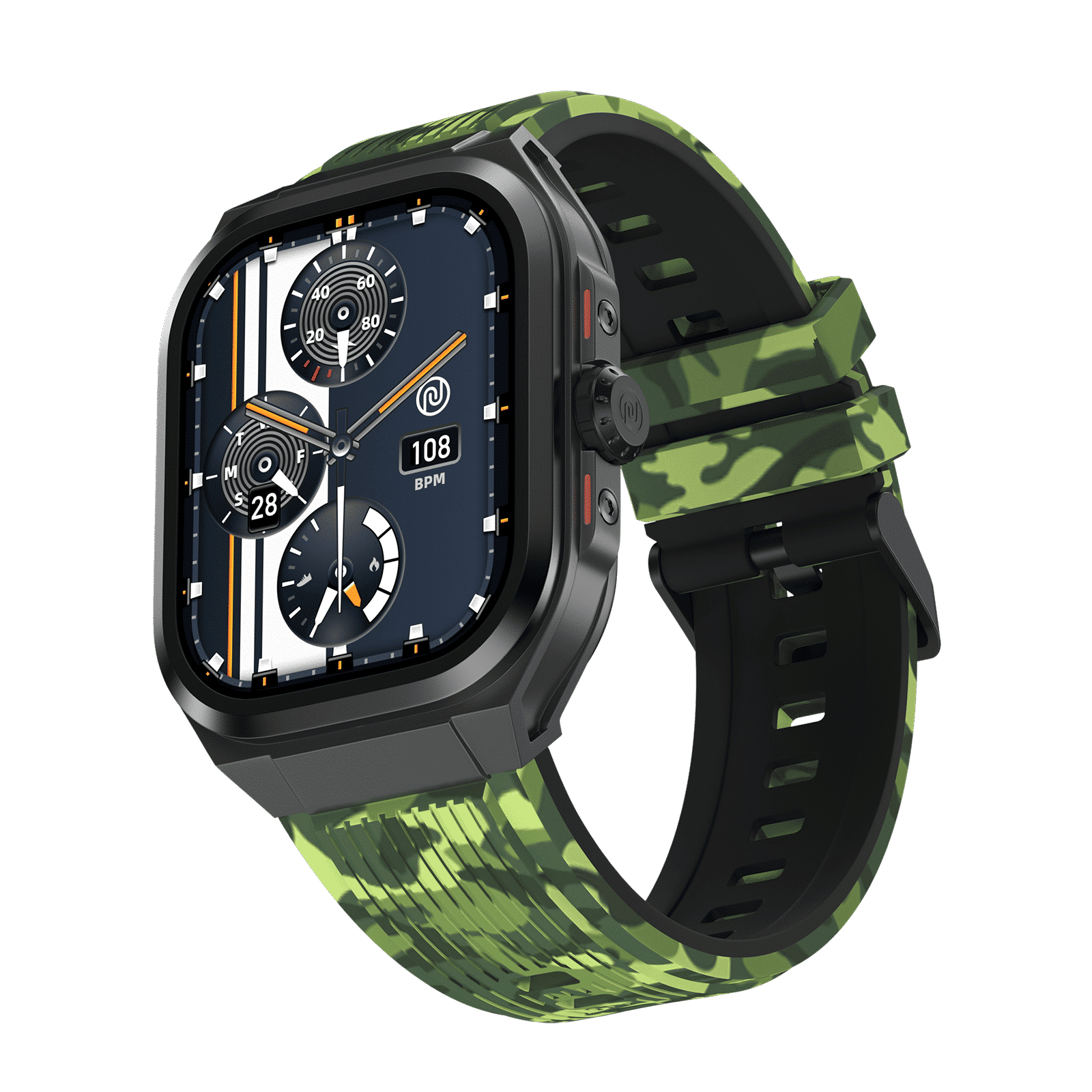 noise ColorFit Thrill Smartwatch with Bluetooth Calling (50.8mm, 1.5ATM Water Resistant, Camo Green Strap) noise ColorFit Thrill Smartwatch with Bluetooth Calling (50.8mm, 1.5ATM Water Resistant, Camo Green Strap)_6