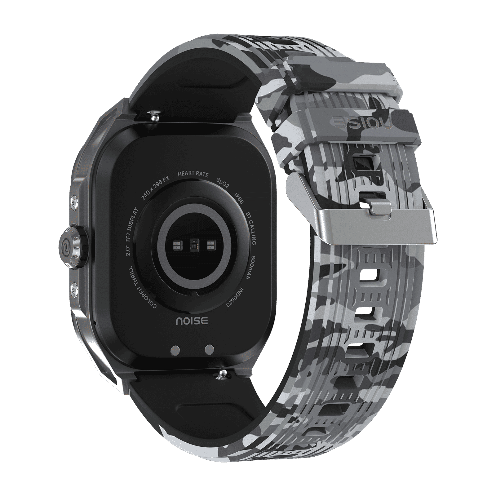 noise ColorFit Thrill Smartwatch with Bluetooth Calling (50.8mm, 1.5ATM Water Resistant, Camo Grey Strap)_5