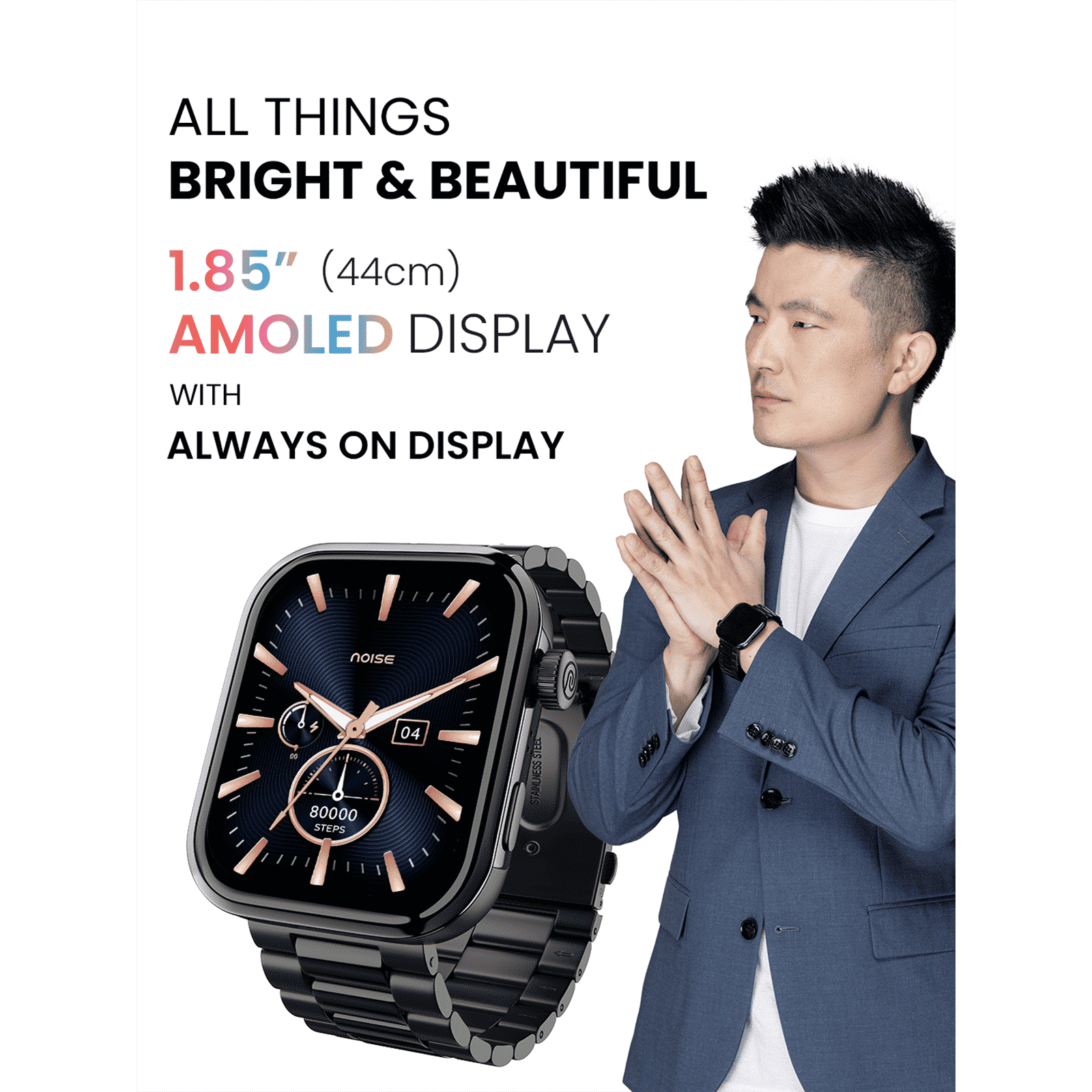 noise ColorFit Pro 5 Smartwatch with Bluetooth Calling (46.99mm AMOLED Display, IP68 Water Resistant, Midnight Black Strap) noise ColorFit Pro 5 Smartwatch with Bluetooth Calling (46.99mm AMOLED Display, IP68 Water Resistant, Midnight Black Strap)_19