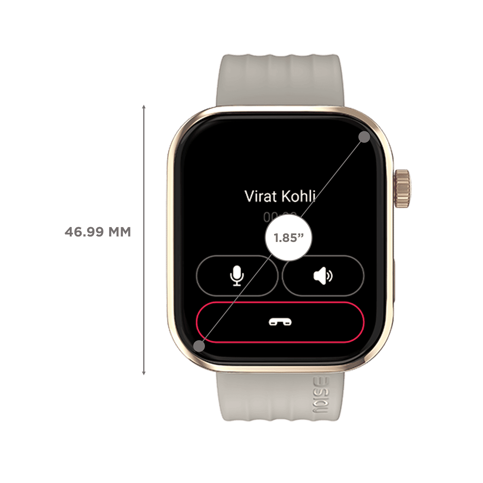 noise ColorFit Pro 5 Smartwatch with Bluetooth Calling (46.9mm AMOLED Display, IP68 Water Resistant, Starlight Gold Strap) noise ColorFit Pro 5 Smartwatch with Bluetooth Calling (46.9mm AMOLED Display, IP68 Water Resistant, Starlight Gold Strap)_3