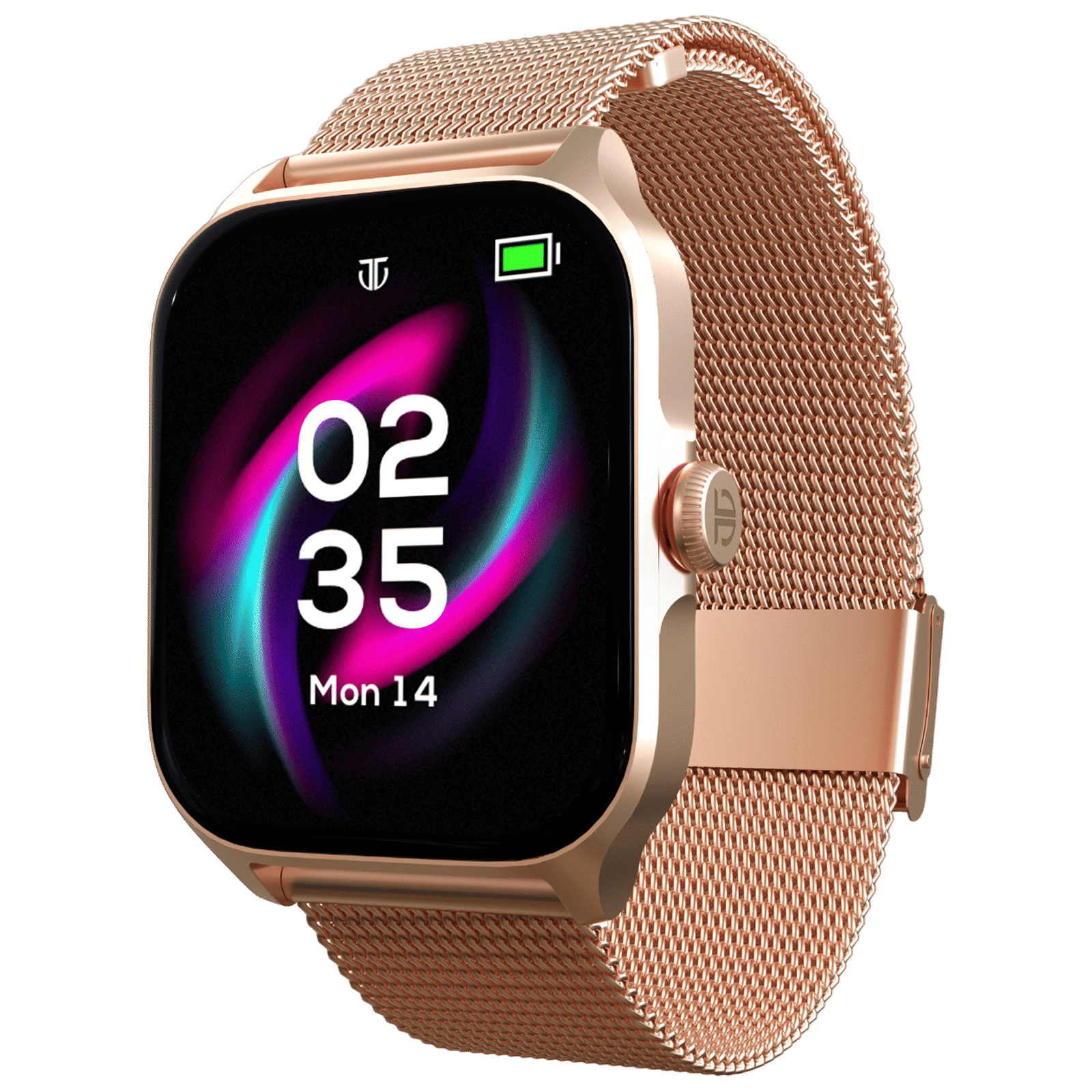 TITAN Zeal Smartwatch with Bluetooth Calling (46.99mm AMOLED Display, IP68 Water Resistant, Rose Gold Strap)_3