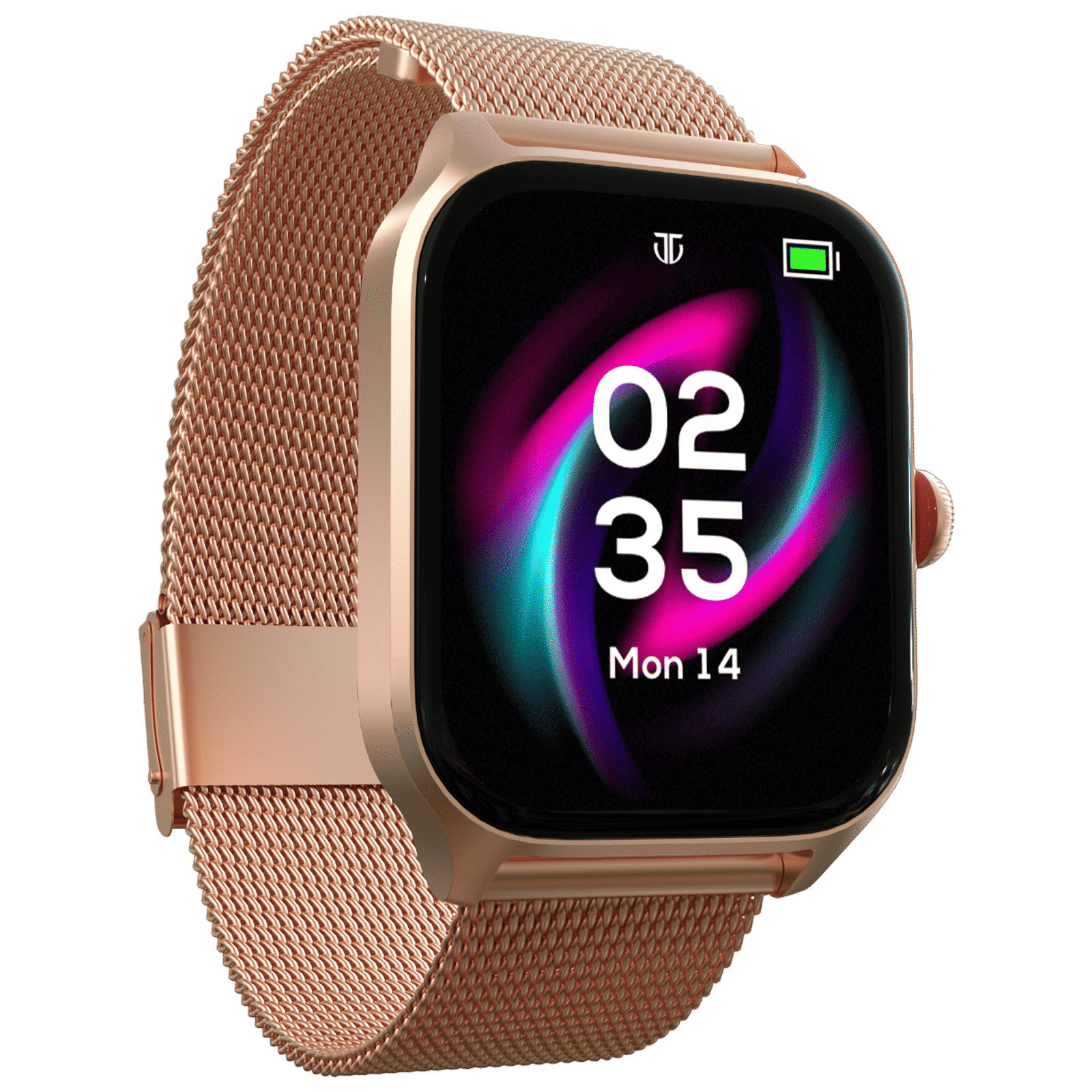 TITAN Zeal Smartwatch with Bluetooth Calling (46.99mm AMOLED Display, IP68 Water Resistant, Rose Gold Strap)_4