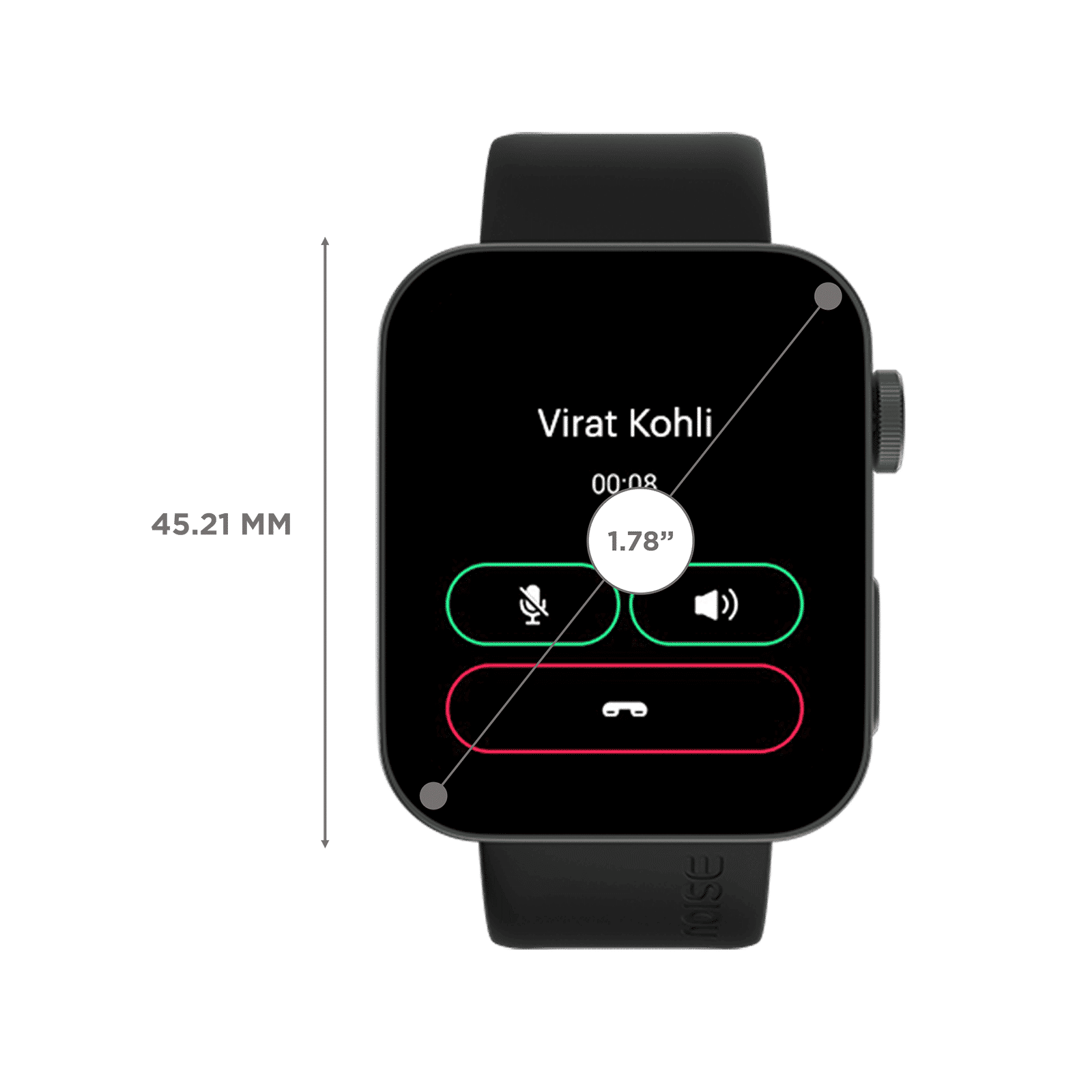 noise ColorFit Caliber 3 Smartwatch with Bluetooth Calling (45.2mm AMOLED Display, IP68 Water Resistant, Jet Black Strap) noise ColorFit Caliber 3 Smartwatch with Bluetooth Calling (45.2mm AMOLED Display, IP68 Water Resistant, Jet Black Strap)_3
