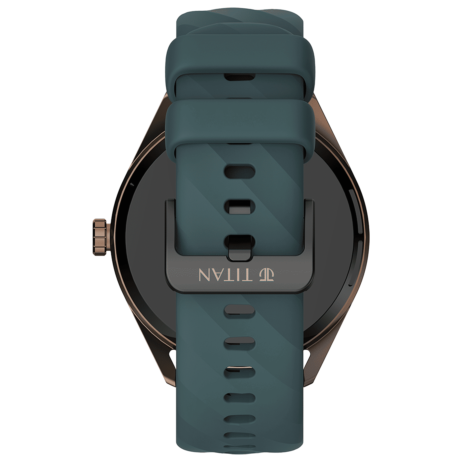 TITAN Crest Smartwatch with Bluetooth Calling (36.3mm AMOLED Display, IP68 Water Resistant, Teal Strap)_4