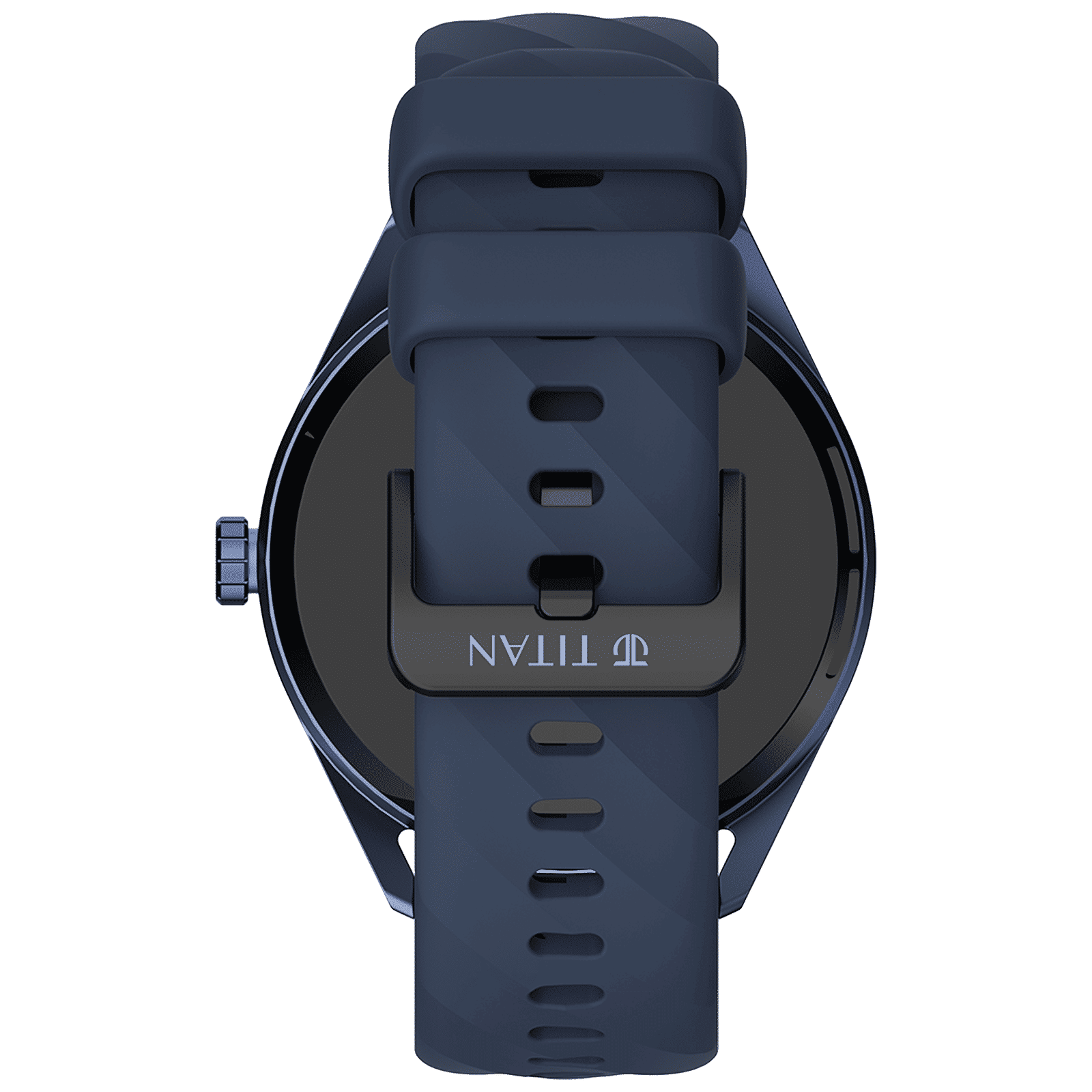 TITAN Crest Smartwatch with Bluetooth Calling (36.3mm AMOLED Display, IP68 Water Resistant, Blue Strap)_4