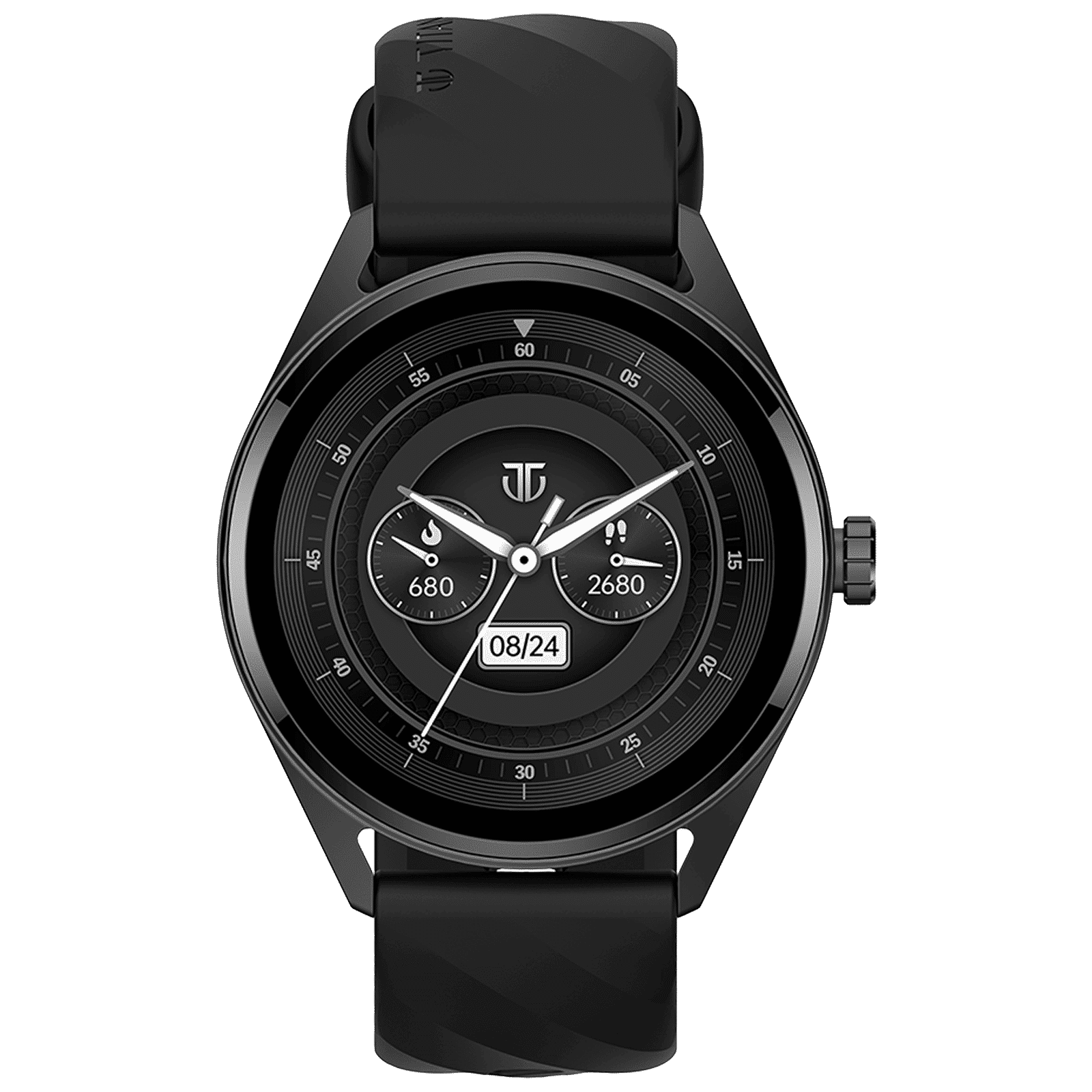 TITAN Crest Smartwatch with Bluetooth Calling (36.3mm AMOLED Display, IP68 Water Resistant, Black Strap) TITAN Crest Smartwatch with Bluetooth Calling (36.3mm AMOLED Display, IP68 Water Resistant, Black Strap)_1