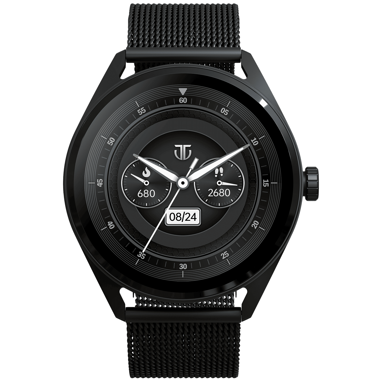 TITAN Crest Smartwatch with Bluetooth Calling (36.3mm AMOLED Display, IP68 Water Resistant, Black Mesh Strap) TITAN Crest Smartwatch with Bluetooth Calling (36.3mm AMOLED Display, IP68 Water Resistant, Black Mesh Strap)_1