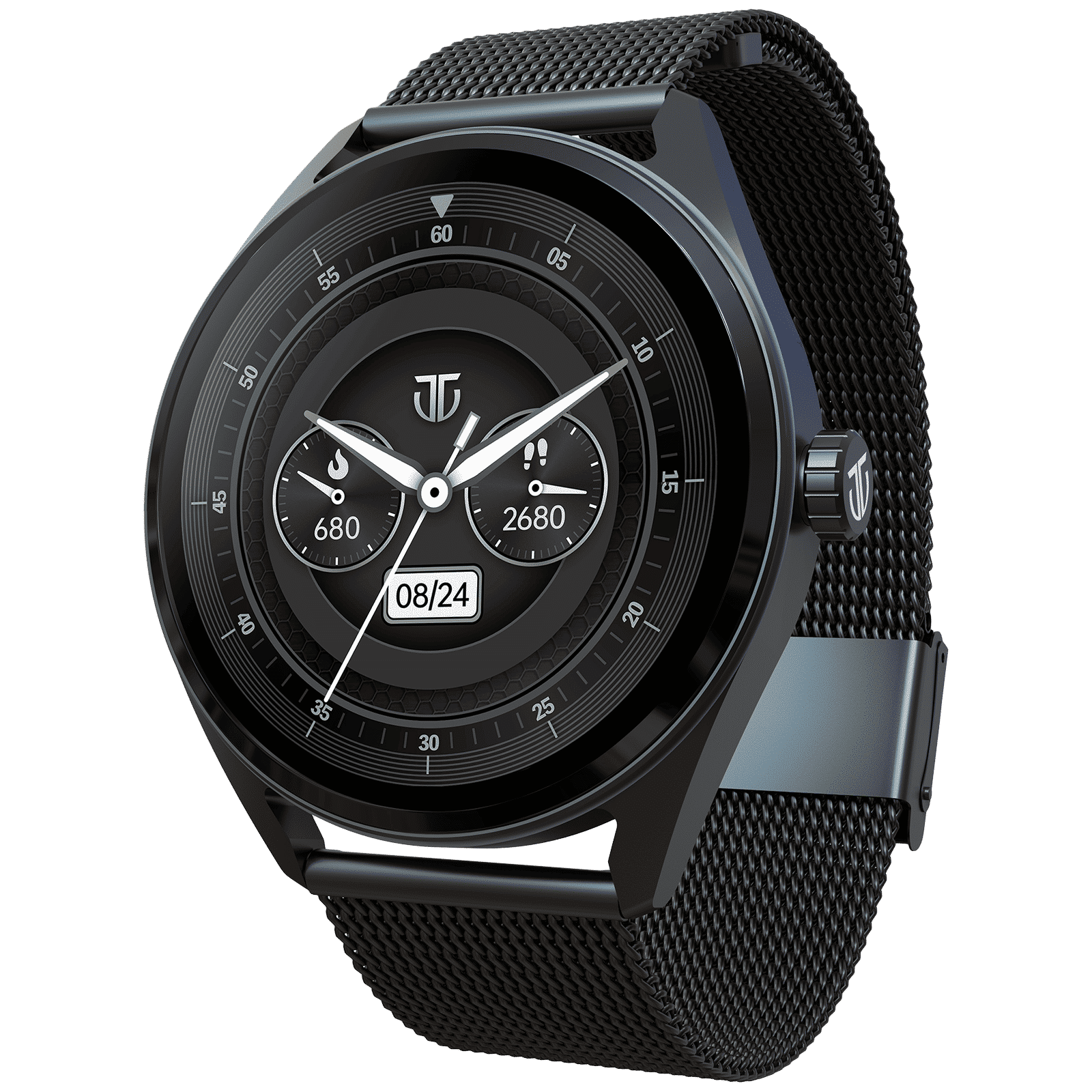 TITAN Crest Smartwatch with Bluetooth Calling (36.3mm AMOLED Display, IP68 Water Resistant, Black Mesh Strap) TITAN Crest Smartwatch with Bluetooth Calling (36.3mm AMOLED Display, IP68 Water Resistant, Black Mesh Strap)_3