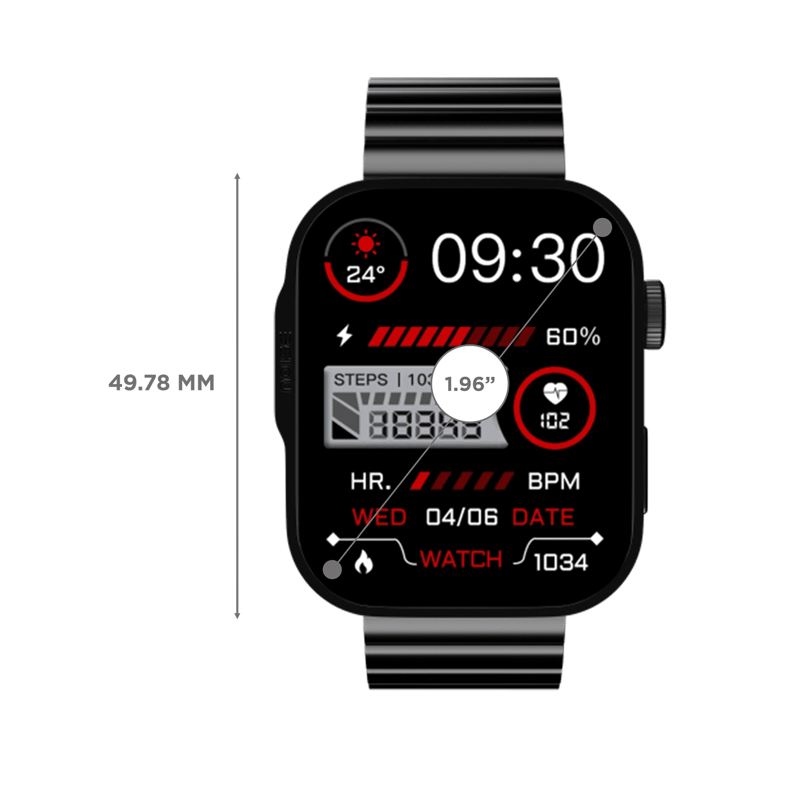 noise ColorFit Caliber 3 Plus Smartwatch with Bluetooth Calling (49.7mm AMOLED Display, IP67 Water Resistant, Elite Black Strap) noise ColorFit Caliber 3 Plus Smartwatch with Bluetooth Calling (49.7mm AMOLED Display, IP67 Water Resistant, Elite Black Strap)_3