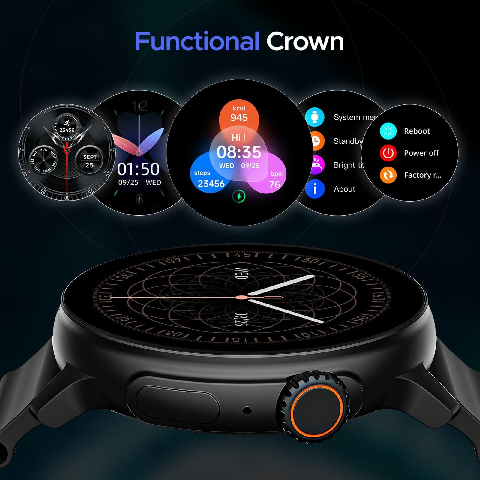boAt Lunar Tigon Smartwatch with Bluetooth Calling (36.8mm AMOLED Display, IP67 Sweat Resistant, Active Black Strap) boAt Lunar Tigon Smartwatch with Bluetooth Calling (36.8mm AMOLED Display, IP67 Sweat Resistant, Active Black Strap)_8