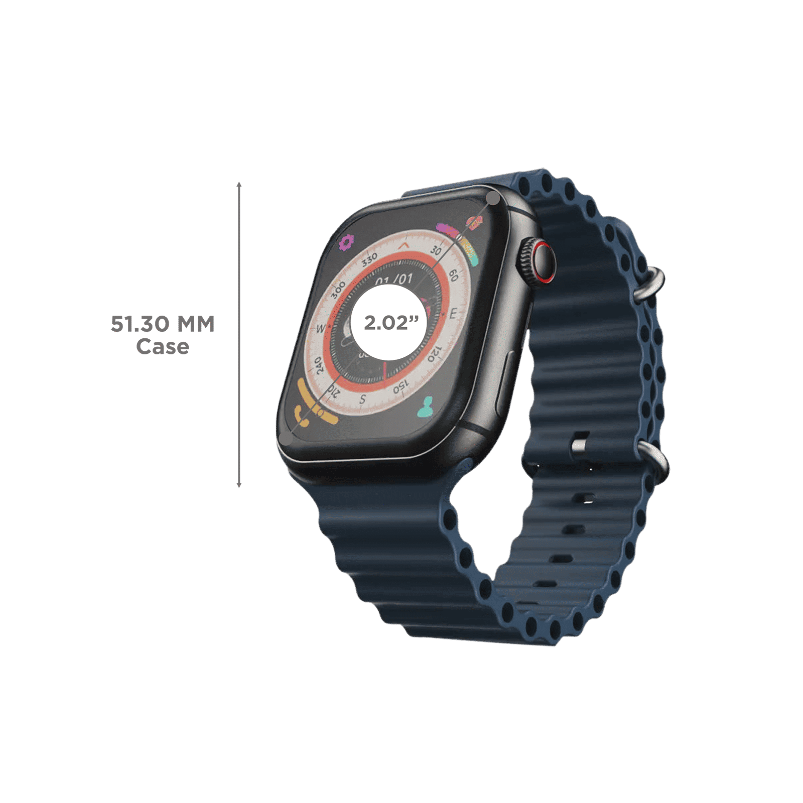 FIRE-BOLTT Dream GPS+Wi-Fi+4G SIM+Bluetooth Android OS Wristphone (51.3mm HD Display, Cortex A7MP CPU, Google Play Store, Aqua Surge Strap)_3