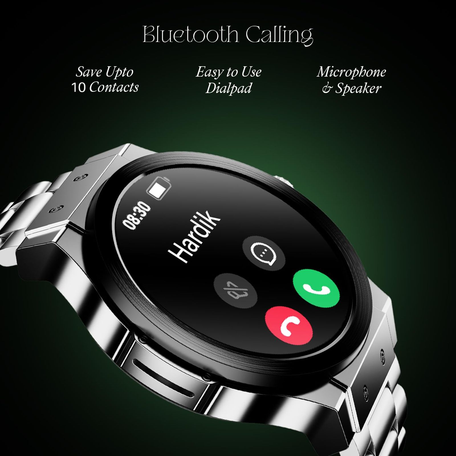 boAt Enigma X400 Smartwatch with Bluetooth Calling (36.8mm AMOLED Display, IP67 Sweat Resistant, Silver Chrome Strap)_8