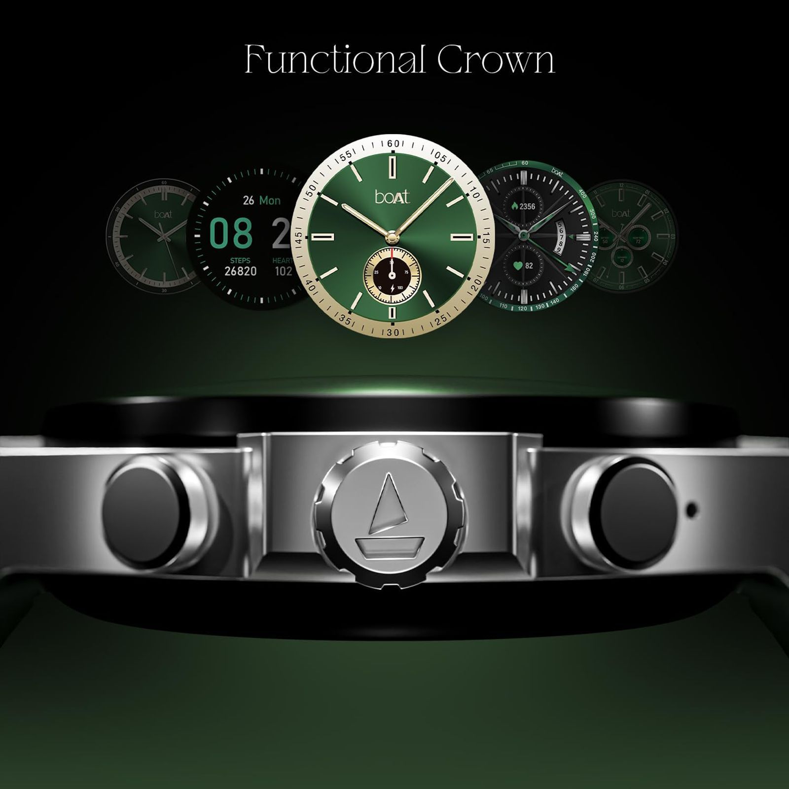 boAt Enigma X400 Smartwatch with Bluetooth Calling (36.8mm AMOLED Display, IP67 Sweat Resistant, Silver Chrome Strap)_9