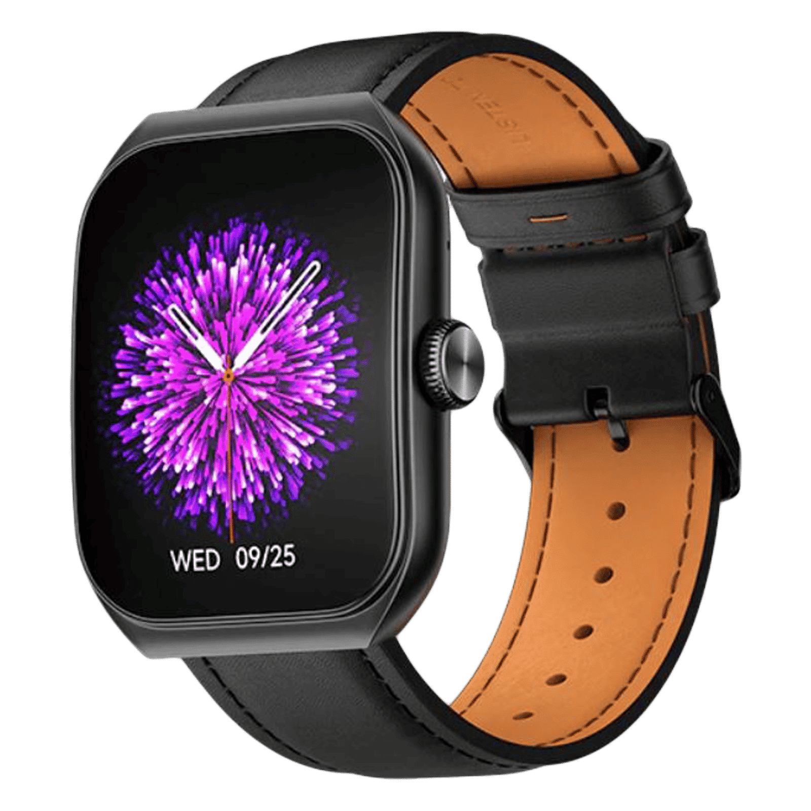 noise ColorFit Hexa Smartwatch with Bluetooth Calling (49.7mm AMOLED Display, IP67 Water Resistant, Classic Black Strap)_1