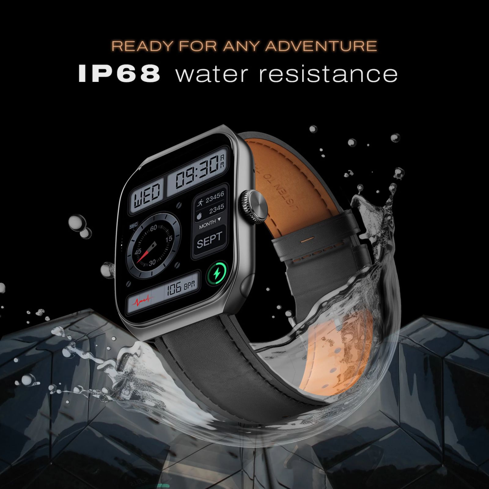 noise ColorFit Hexa Smartwatch with Bluetooth Calling (49.7mm AMOLED Display, IP67 Water Resistant, Classic Black Strap)_4