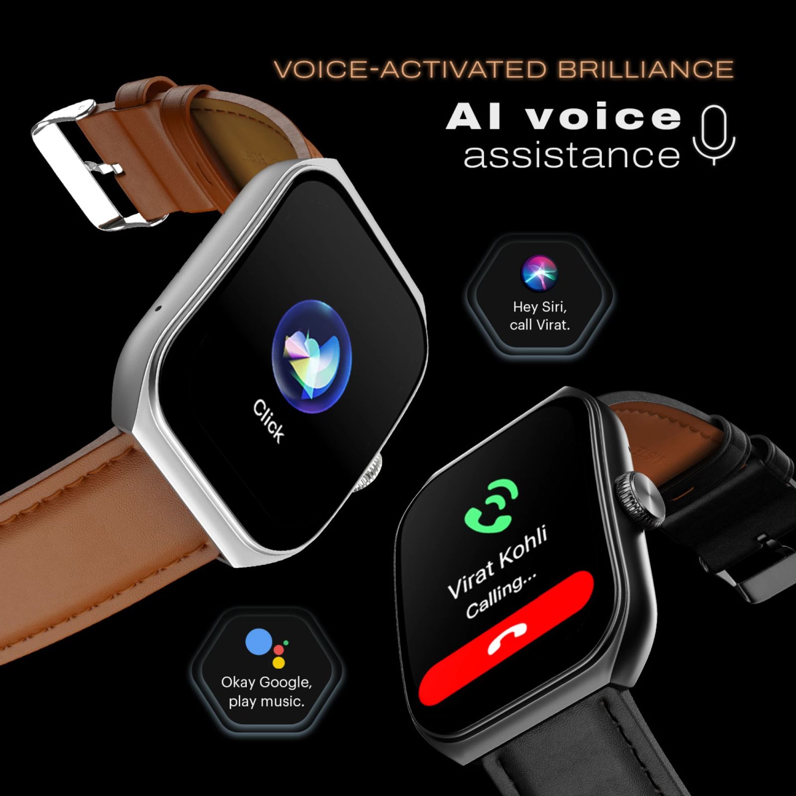 noise ColorFit Hexa Smartwatch with Bluetooth Calling (49.7mm AMOLED Display, IP67 Water Resistant, Classic Black Strap)_8
