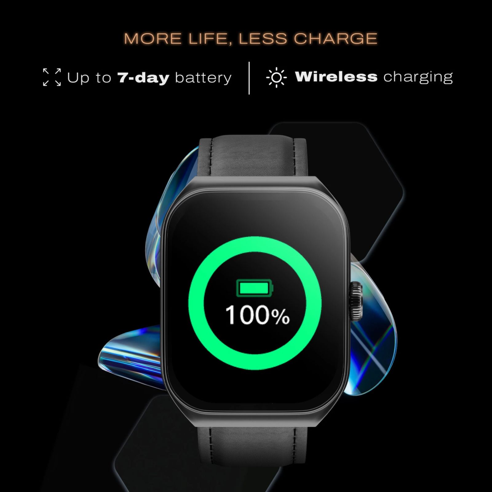 noise ColorFit Hexa Smartwatch with Bluetooth Calling (49.7mm AMOLED Display, IP67 Water Resistant, Classic Black Strap)_12