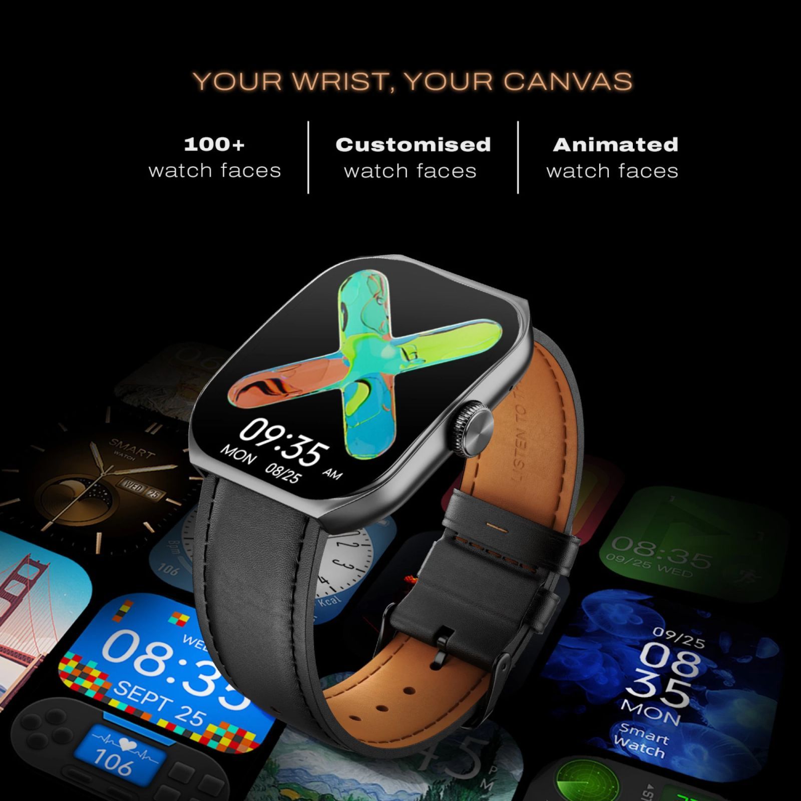 noise ColorFit Hexa Smartwatch with Bluetooth Calling (49.7mm AMOLED Display, IP67 Water Resistant, Classic Black Strap)_13