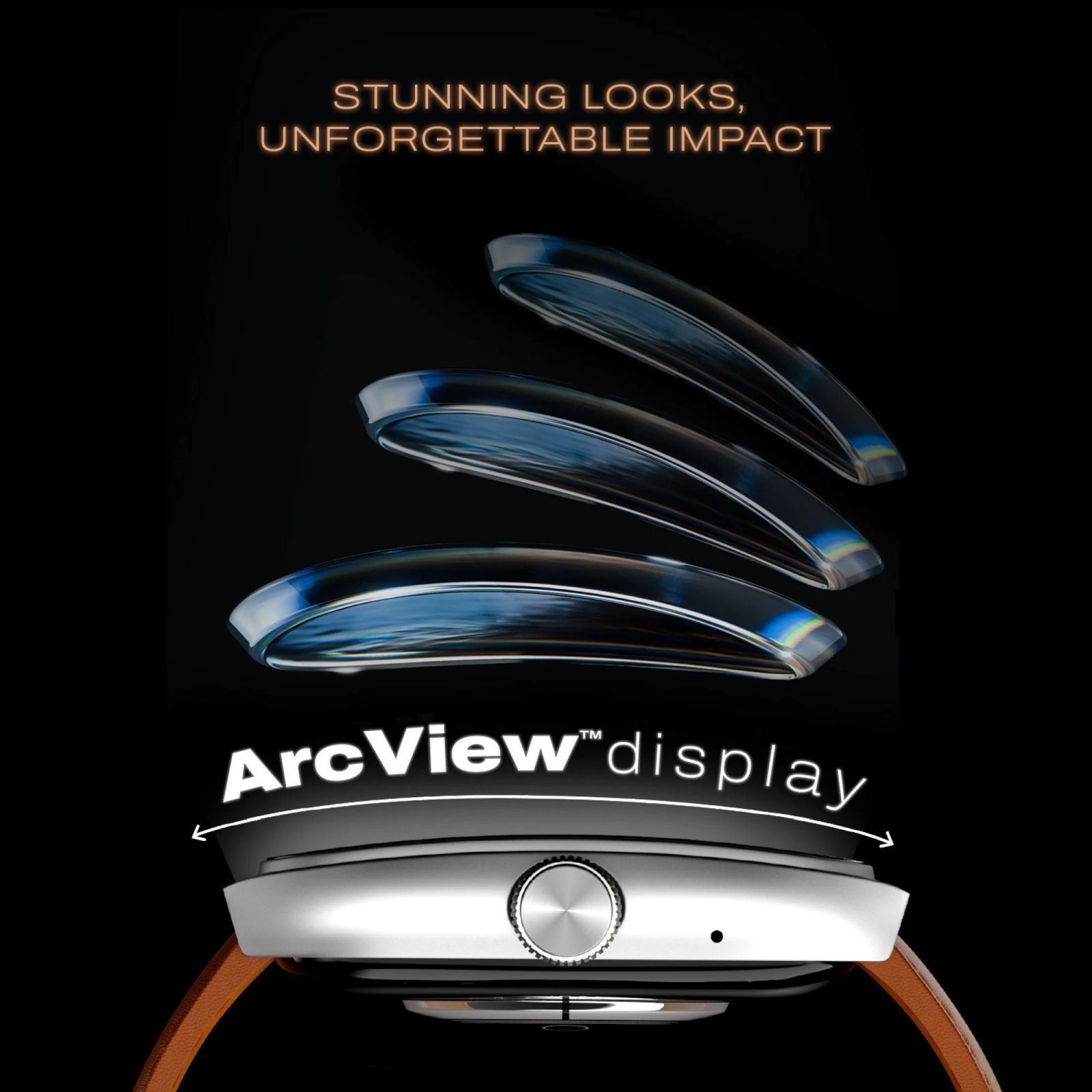 noise ColorFit Hexa Smartwatch with Bluetooth Calling (49.7mm AMOLED Display, IP67 Water Resistant, Classic Brown Strap)_9