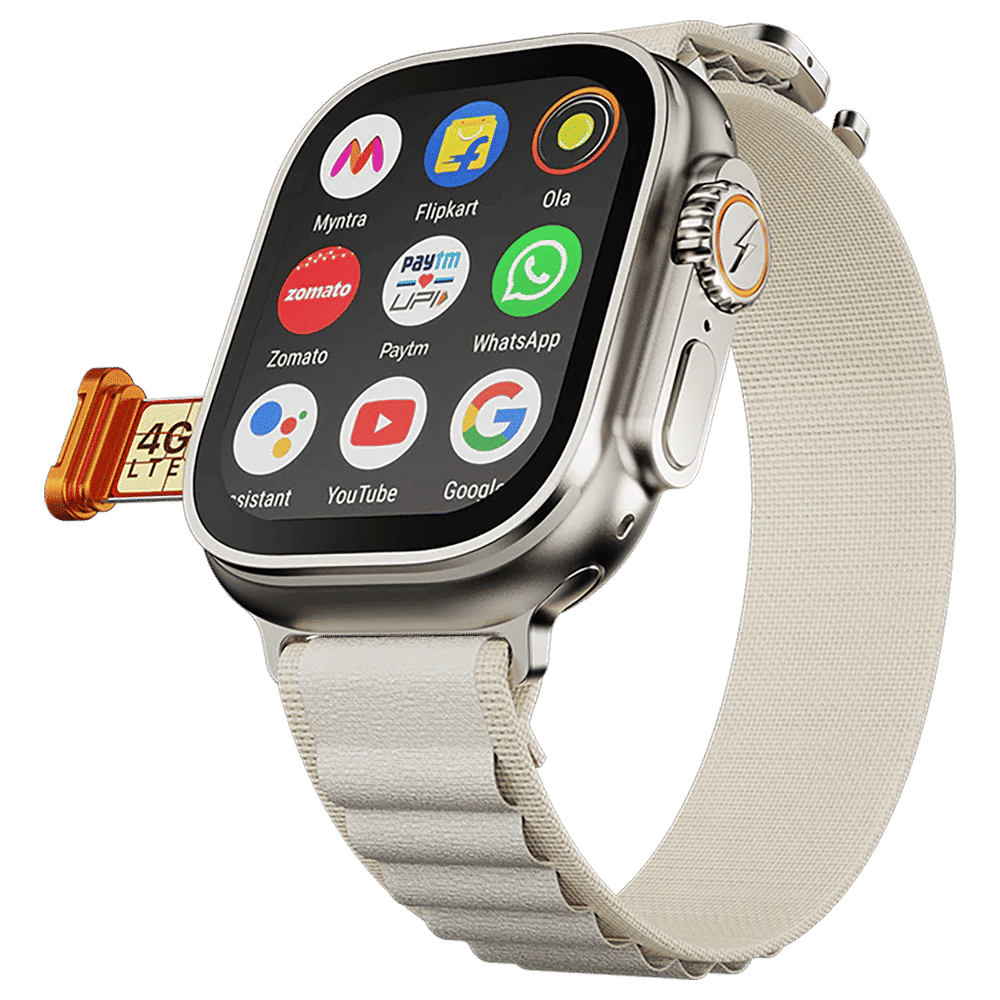 FIRE-BOLTT Oracle GPS+Wi-Fi+4G SIM+Bluetooth Android OS Wristphone (50mm Display, ARM CortexTM A53 MP, Play Store Unlimited Apps, Cloudy Clasp Strap)_1