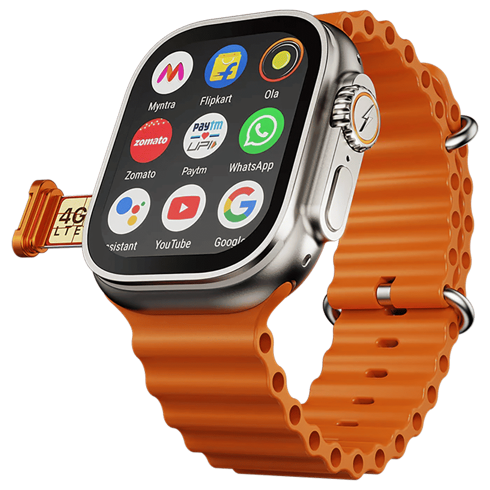 FIRE-BOLTT Oracle GPS+Wi-Fi+4G SIM+Bluetooth Android OS Wristphone (50mm Display, ARM CortexTM A53 MP, Play Store Unlimited Apps, Orange Horizon Strap) FIRE-BOLTT Oracle GPS+Wi-Fi+4G SIM+Bluetooth Android OS Wristphone (50mm Display, ARM CortexTM A53 MP, Play Store Unlimited Apps, Orange Horizon Strap)_1