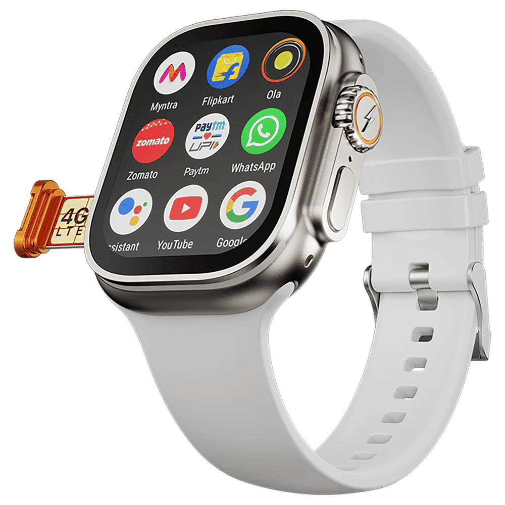 FIRE-BOLTT Oracle GPS+Wi-Fi+4G SIM+Bluetooth Android OS Wristphone (50mm Display, ARM CortexTM A53 MP, Play Store Unlimited Apps, Cloud Whisper Strap)_1