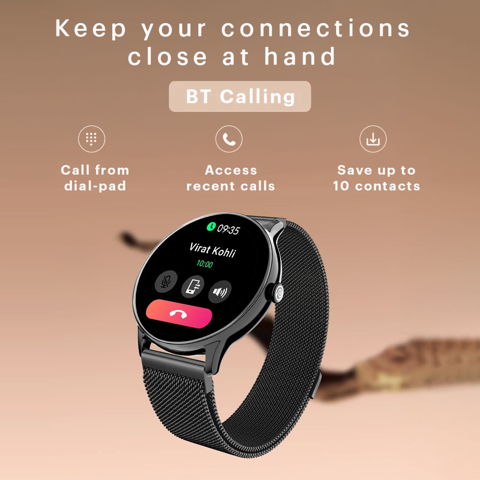 noise Twist Go Smartwatch with Bluetooth Calling (35mm TFT Display, IP67 Water Resistant, Black Link Strap)_10