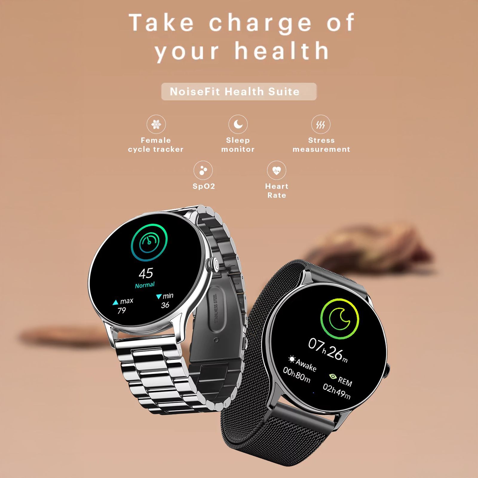 noise Twist Go Smartwatch with Bluetooth Calling (35mm TFT Display, IP67 Water Resistant, Black Link Strap)_14