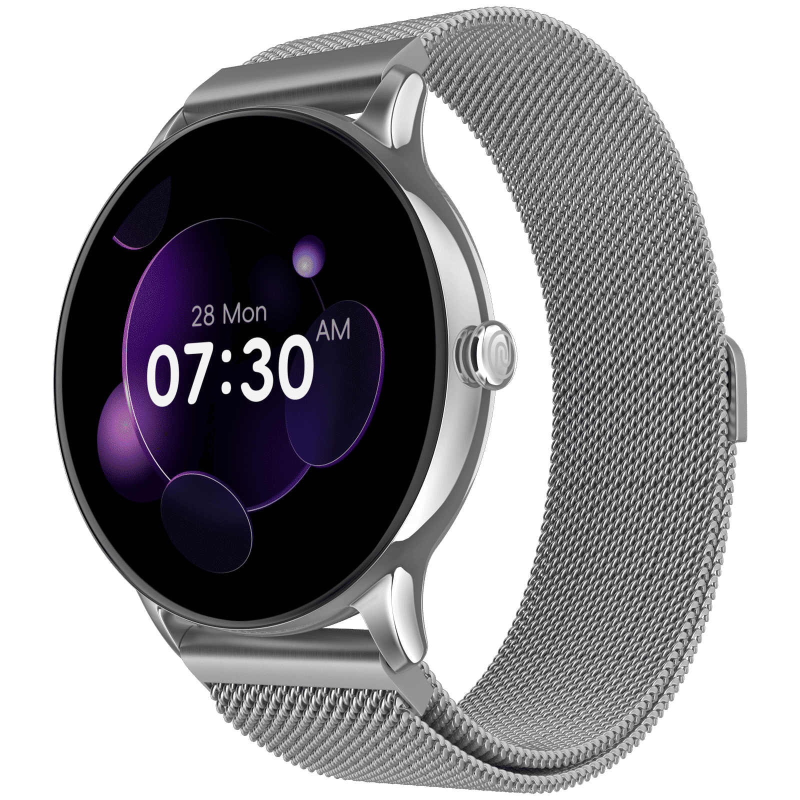 noise Twist Go Smartwatch with Bluetooth Calling (35mm TFT Display, IP67 Water Resistant, Silver Link Strap)_3